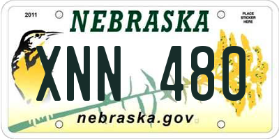 NE license plate XNN480