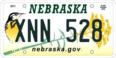 NE license plate XNN528