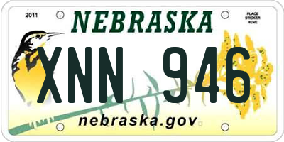 NE license plate XNN946