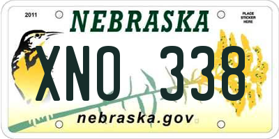 NE license plate XNO338