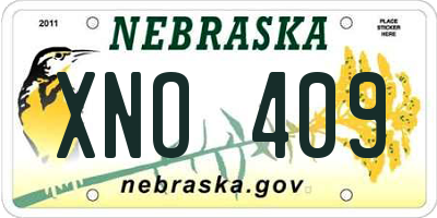 NE license plate XNO409