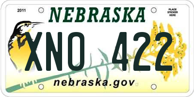 NE license plate XNO422