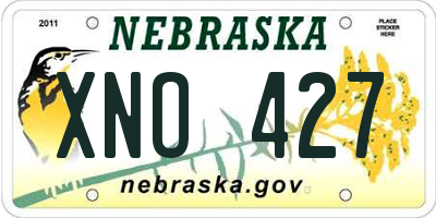 NE license plate XNO427