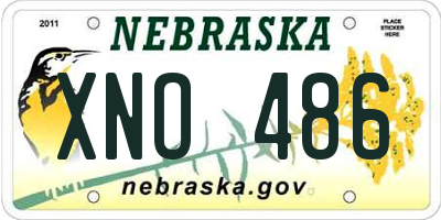 NE license plate XNO486