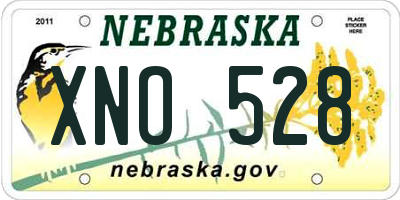 NE license plate XNO528