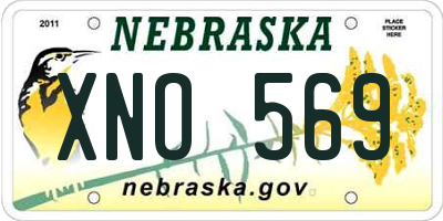 NE license plate XNO569