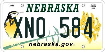 NE license plate XNO584
