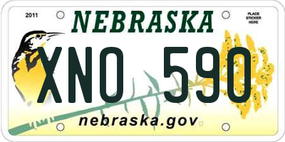 NE license plate XNO590
