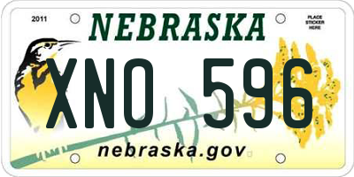 NE license plate XNO596