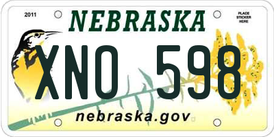 NE license plate XNO598