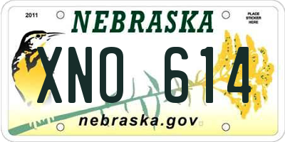 NE license plate XNO614