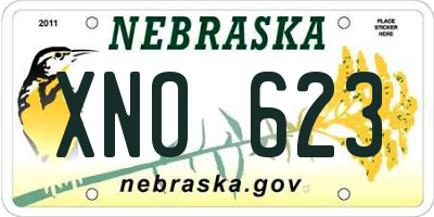 NE license plate XNO623
