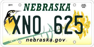 NE license plate XNO625