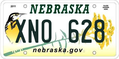 NE license plate XNO628