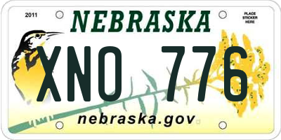 NE license plate XNO776