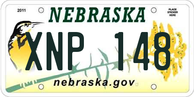 NE license plate XNP148