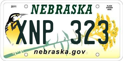 NE license plate XNP323