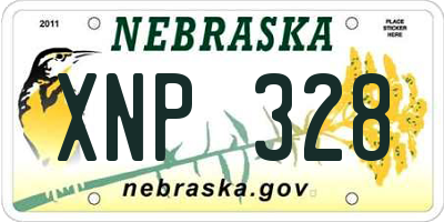 NE license plate XNP328