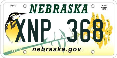 NE license plate XNP368
