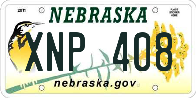 NE license plate XNP408
