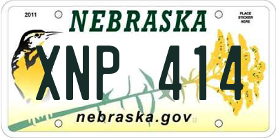 NE license plate XNP414