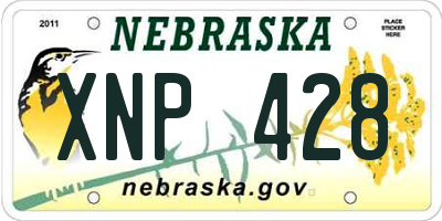 NE license plate XNP428