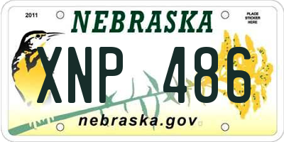 NE license plate XNP486
