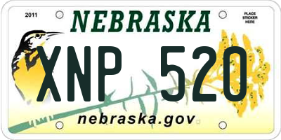NE license plate XNP520