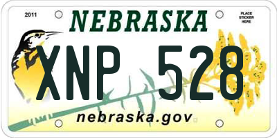 NE license plate XNP528
