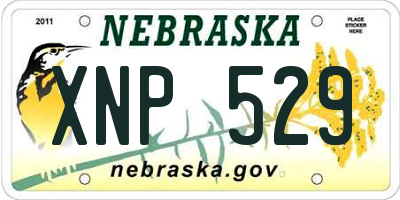 NE license plate XNP529