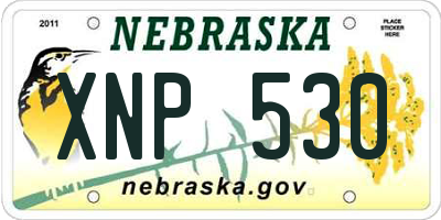 NE license plate XNP530