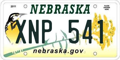 NE license plate XNP541