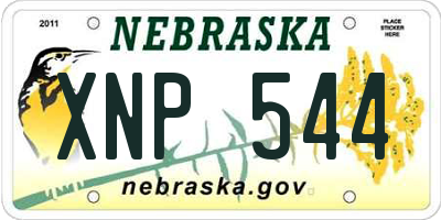 NE license plate XNP544