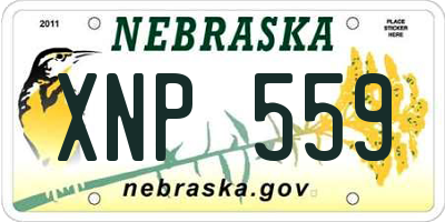 NE license plate XNP559
