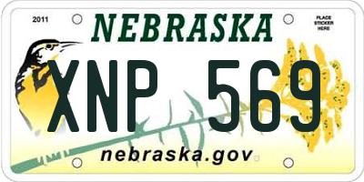 NE license plate XNP569