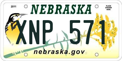 NE license plate XNP571