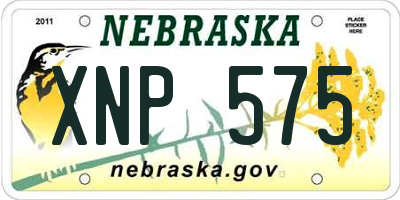 NE license plate XNP575