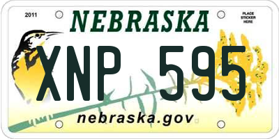 NE license plate XNP595