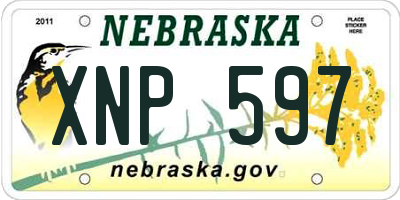 NE license plate XNP597