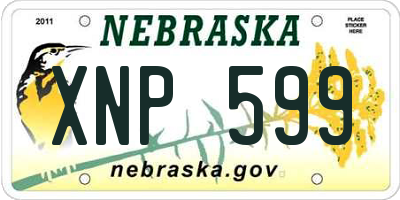 NE license plate XNP599