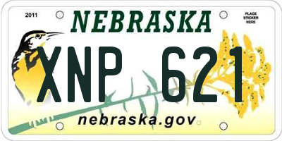 NE license plate XNP621