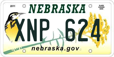 NE license plate XNP624
