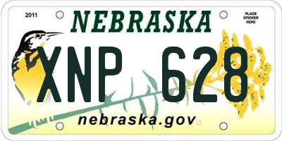 NE license plate XNP628
