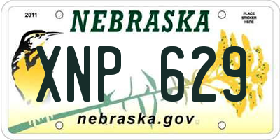 NE license plate XNP629