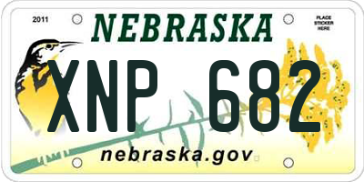 NE license plate XNP682