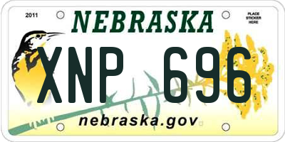 NE license plate XNP696