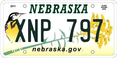 NE license plate XNP797