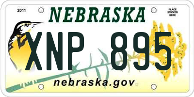 NE license plate XNP895
