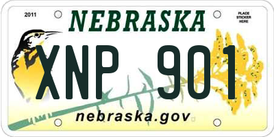 NE license plate XNP901