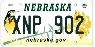 NE license plate XNP902